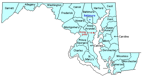 Maryland County Map